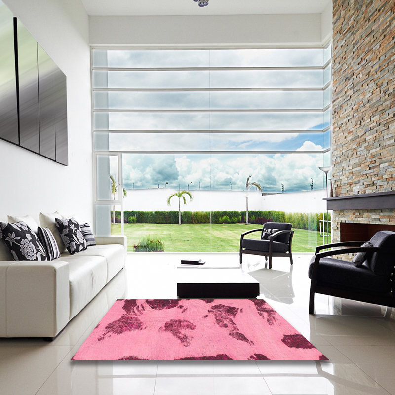 Tapis abstrait moderne 990, Carré 7 pi