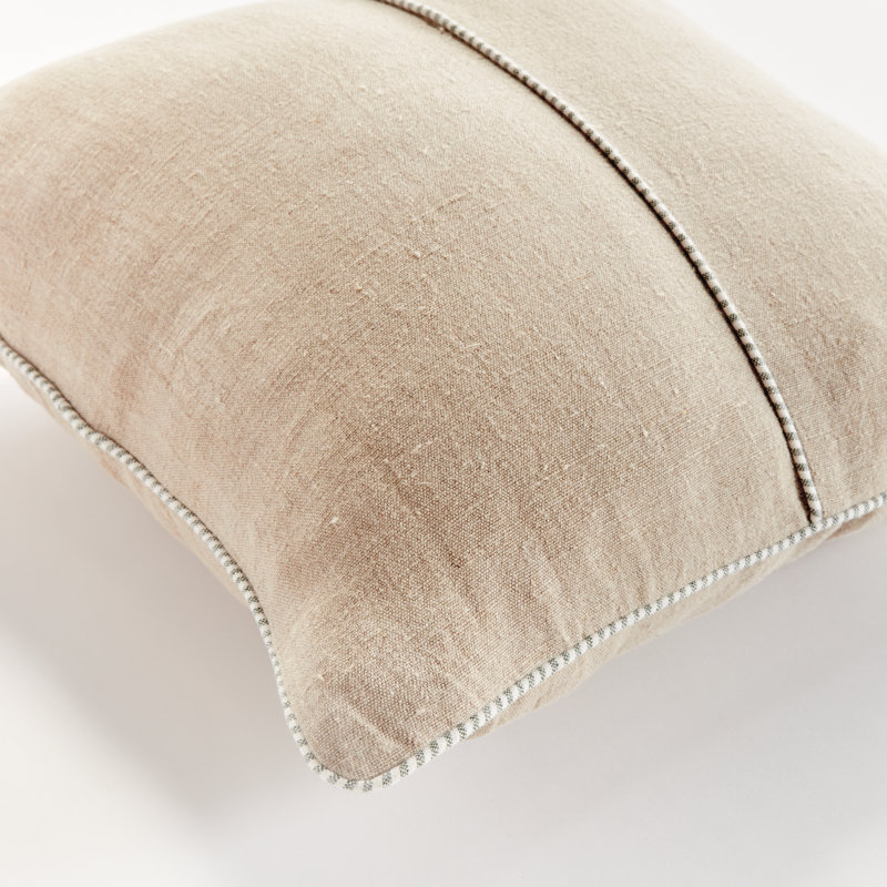 Matteo Linen Pillow Cover & Insert, 20"H x 20"W, Square