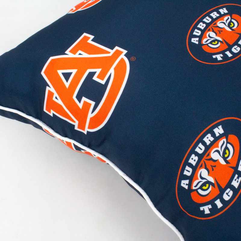 NCAA Square Pillow Cover & Insert, Auburn