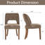Ensemble de 4 chaises de salle à manger rembourrées avec pieds en bois-1228988391