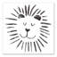« jolie lion », art sur toile