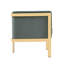 Chaise longue en velours gris chaud-40299504