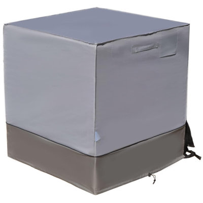 Extra Thick Air Conditioner Cover For Outside Units - Durable Winter, Waterproof Full AC Cover (Oxford, 29"X29"X36") by Latitude Run