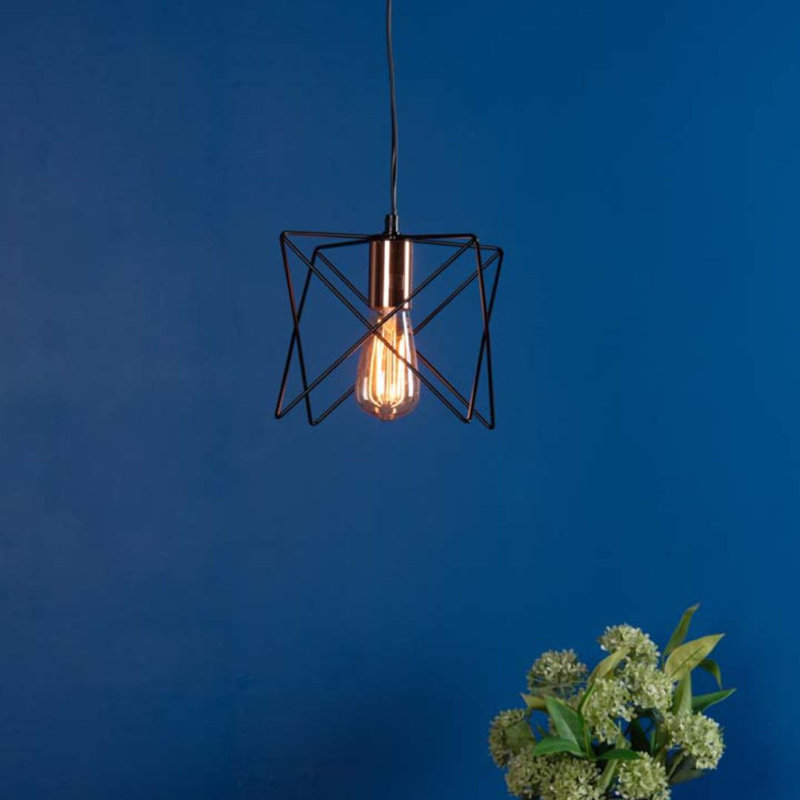 Abella 1 - Light Black Geometric Pendant