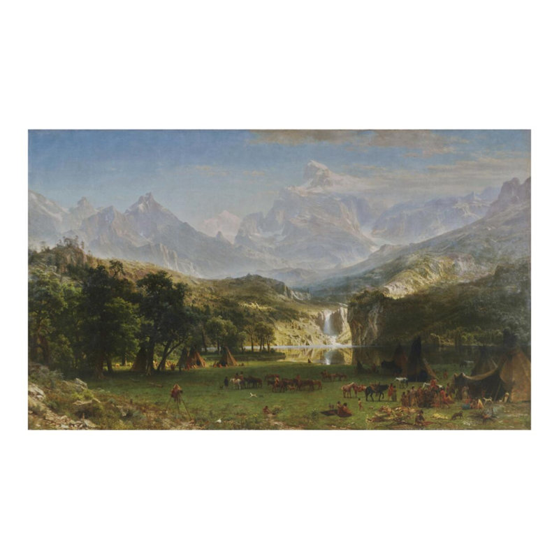 «The Rocky Mountains Lander's Peak» par Albert Bierstadt - Estampe numérique, H 16 po x l 20 po