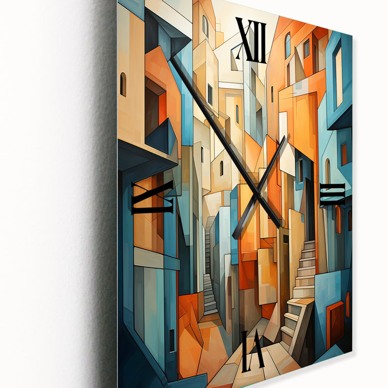 Horloge murale cubique, Surdimensionné
