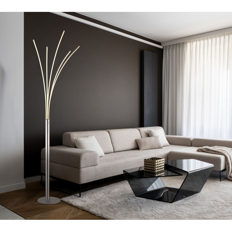 187 cm Floor Lamp, Nickel