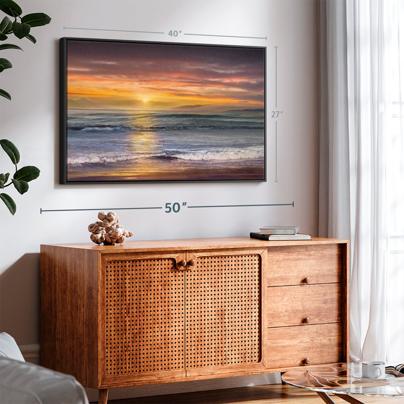 " Sundown Descanso Beach ", 27" H x 40" W