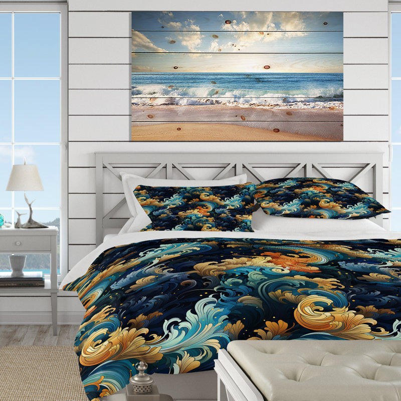 Ensemble de housse de couette Deep Sea Dive, Housse de couette pour très grand lit et 2 très