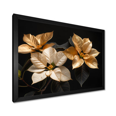 Jaune lumineux, poinsettias lumineux I - poinsettias