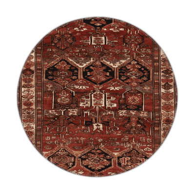 Turkish Brown Indoor and Outdoor Area Rug