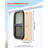 Vertical RV Window Tinted Sliding RV Window & Net Screen Trim Ring-111768910