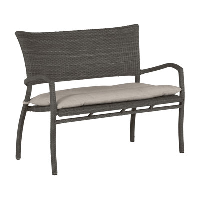Skye Wicker Garden Bench