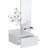 Inspired White Console Table With 3 Shelf And Full Drawer - , Compact Design Floating Extension In Inspired, & Practical