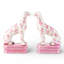 Figurines en porcelaine Whippet - pois roses (ensemble de 2)-576387776