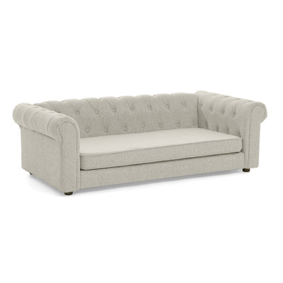 Durable Elevated Dog Sofa With Comfortable Linen Fabric, Modern Fashionable Pet Furniture