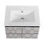81 Base de meuble-lavabo simple mural 24 po 81