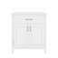 Ensemble de meuble-lavabo et lavabo autoportant de 30 pouces avec armoire à tiroirs avec lavabo en céramique et 2 portes à fermeture douce-933046607