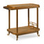 Solid Wood Bar Cart with Wheels