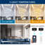 Lustre moderne en cristal à 8 anneaux 8 po + 16 po + 24 po + 32 po + 40 po-130134074