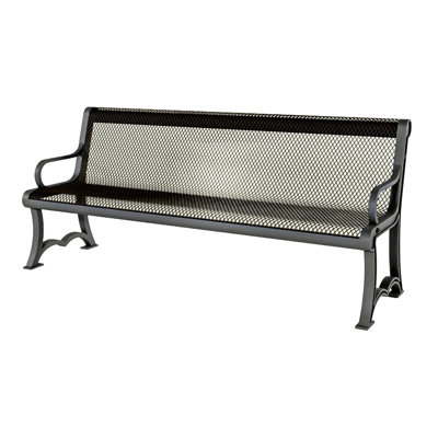 Bench, Textured Gold Vein, Expanded, 4Ft, With Back, Portable