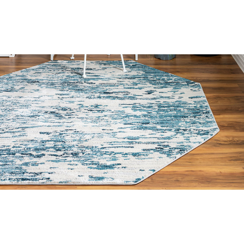 Abstract Indoor Rug, Octagon 6' x 6'