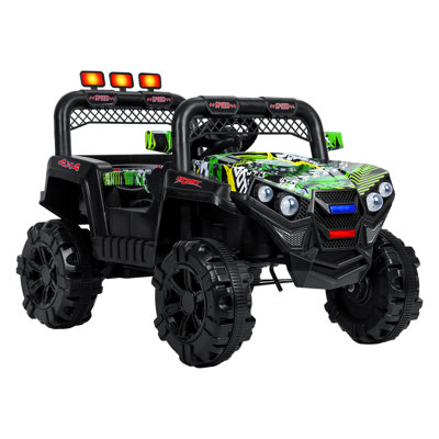 Voiture Arold 12V Kids Ride On, voiture de jeu pour quad 4 roues, voiture électrique pour tout-petit, vitesse maximale de 1,8 MPH, pneus à roulement, poignées en caoutchouc