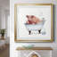 «Farm Tub Pig» - peinture encadrée-1026392860-1026392862