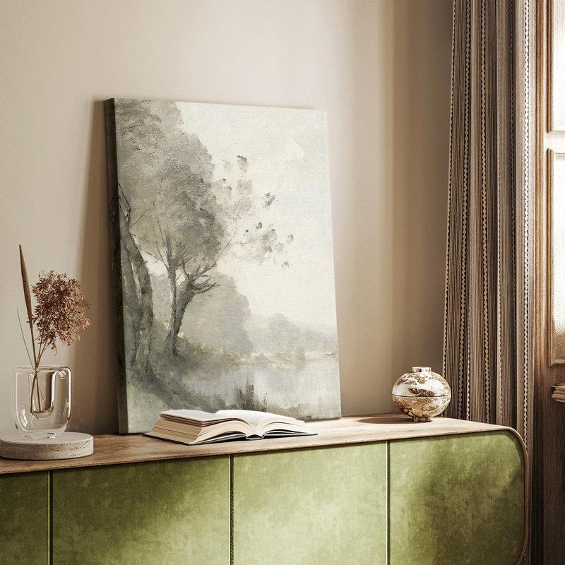 Paysage rétro Cxxiii - galerie Cavas, H 48 po x l 32 po
