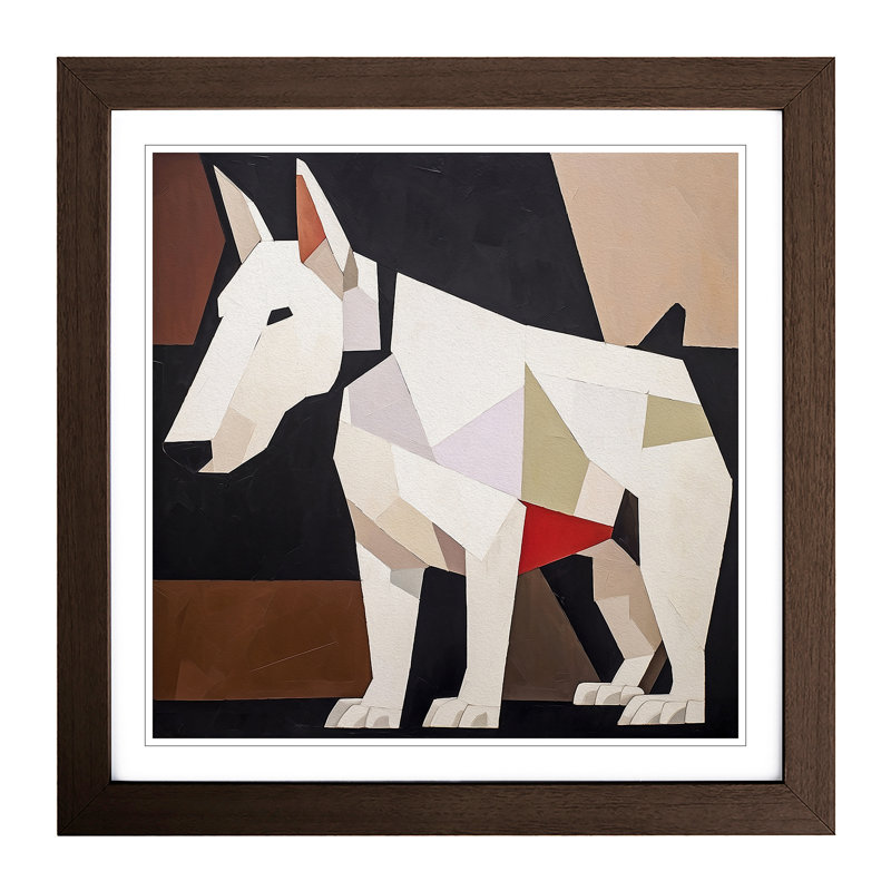 Single Picture Frame Print on Wood, Walnut