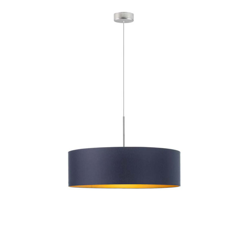Surles 5 - Light Drum Pendant, Grey, Dark Grey