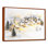 Snowy Village At Night II - Winter Landscape Wall Art Living Room