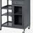Rolling Kitchen Cart with 4-bottle Wine Rack-1412006474