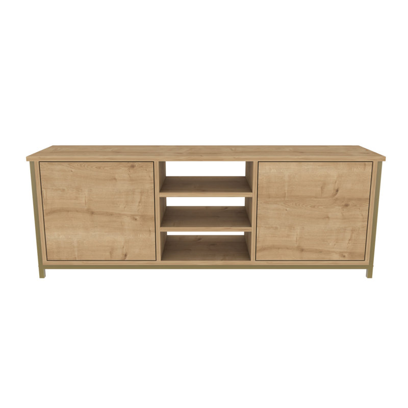 Meuble télé, Beige/or