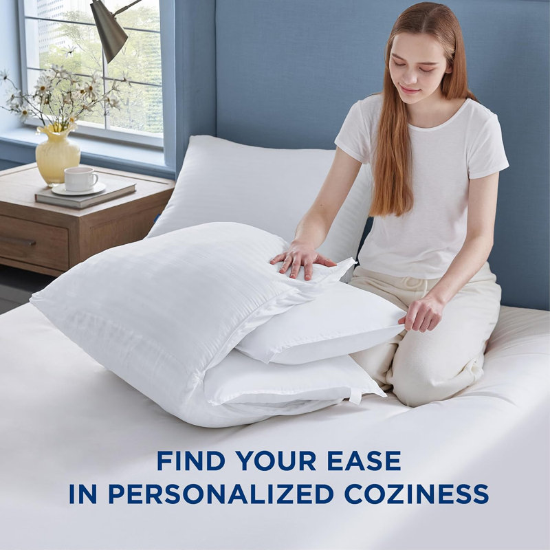 Bedsure Fluffy Adjustable Layer Standard Pillow