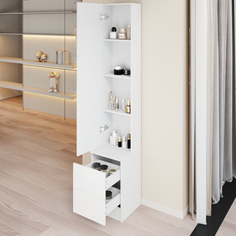 Miroir pleine grandeur, éclairage à DEL 3 couleurs, luminosité réglable, armoire de rangement multicouche