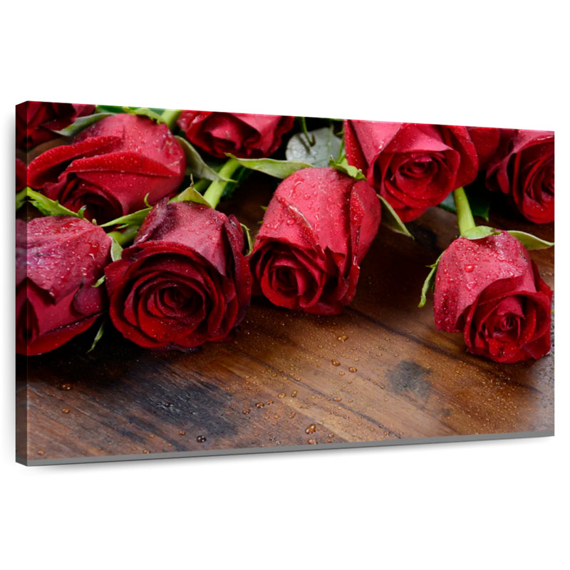 Harnek fraîchement cueillies roses rouges, H 8 po x l 12 po
