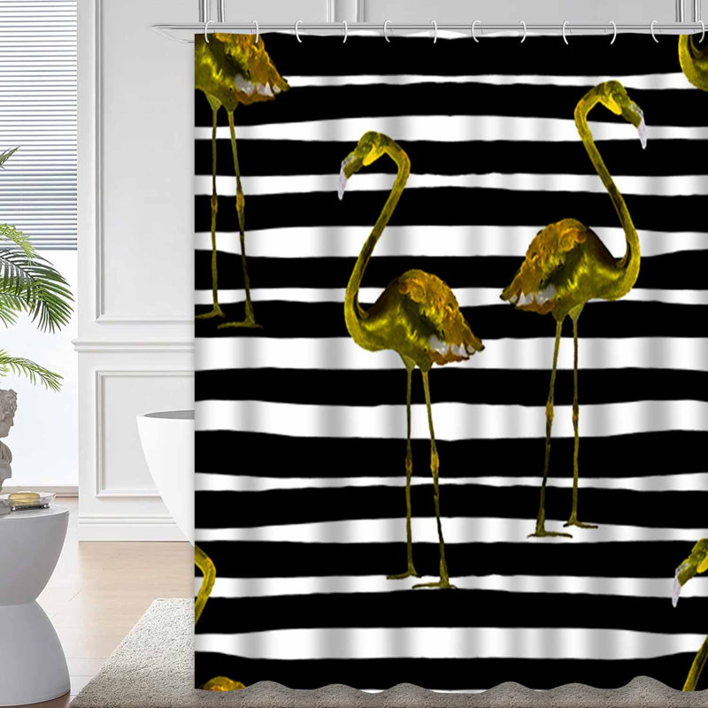 Monstera Lines Nature Palmier Spring Stripe Summer Tree Tropic Tropical avec 12 crochets, L 72 po x l 72 po