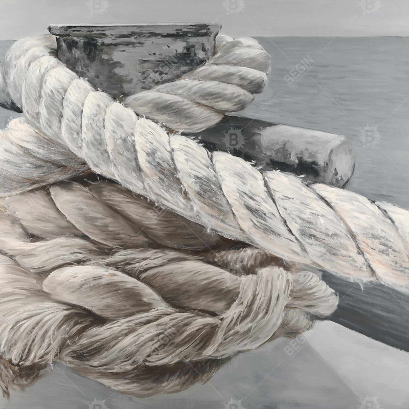 " Twisted Boat Rope ", 24" H x 24" W