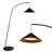 Devin 66 in. Modern LED Arched Standing Floor Lamp With Cone Shaped Metal Shade