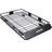 Heavy-Duty Universal Roof Cargo Basket, Black Steel Roof Rack with Tie-Down Straps for Camping & Travel-75074024