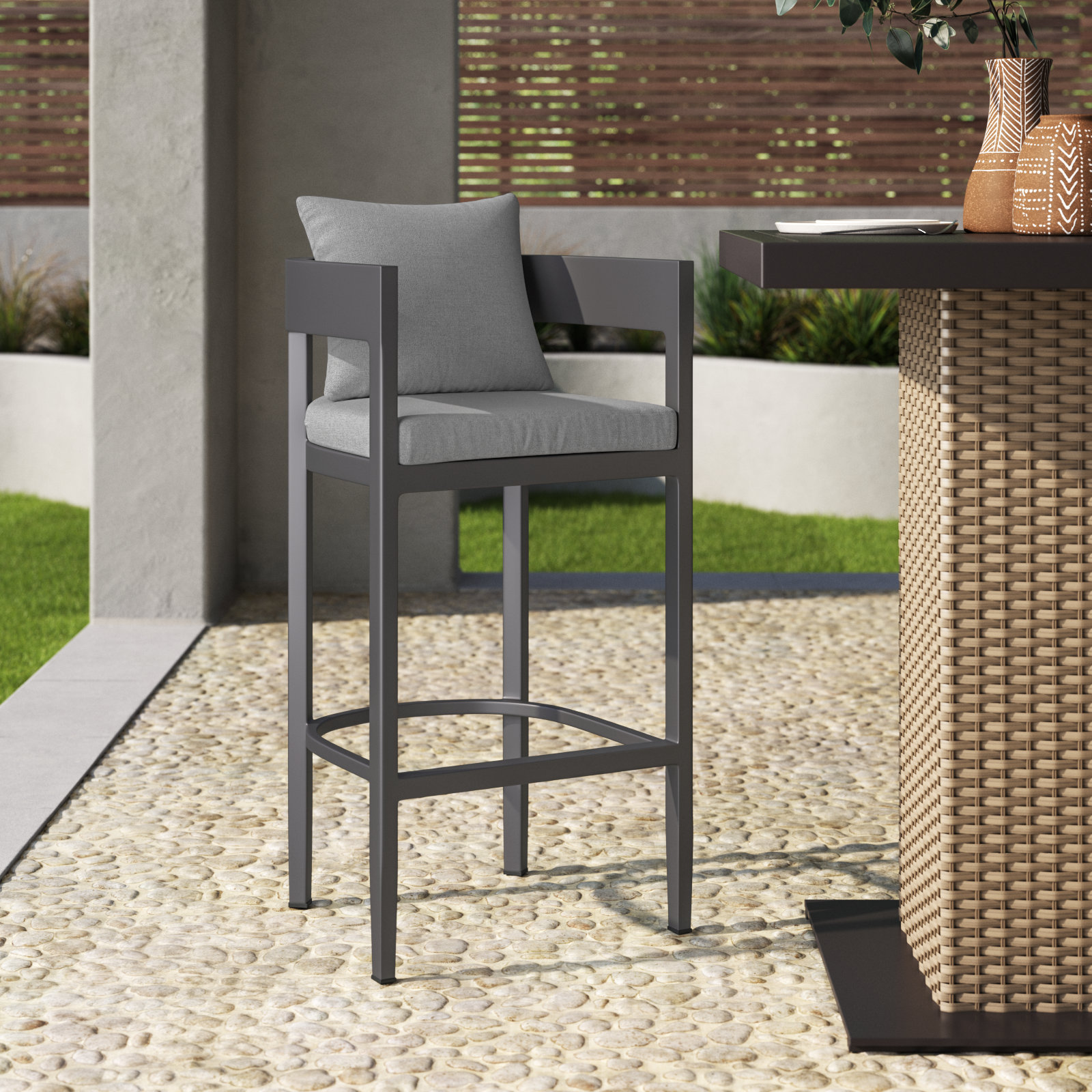 Elza Patio Bar Stool, 30"