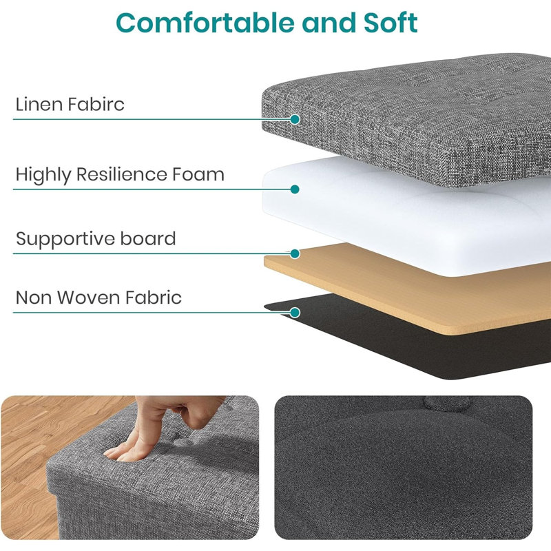 30cm Wide Footstool Ottoman
