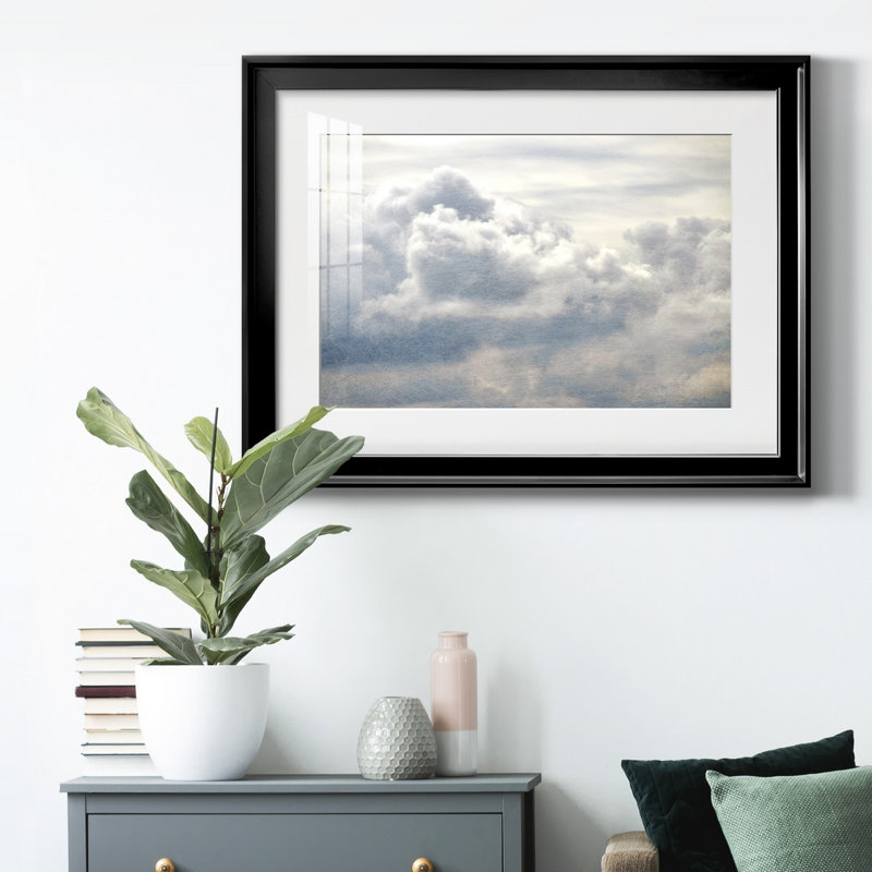 From Above II - peinture encadrée, Noir, H 18,5 po x l 24,5 po x P 1 po, Blanc