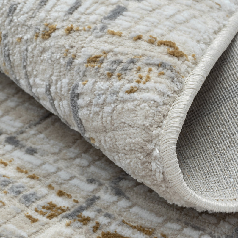 Valentina cream Rug, Round 120cm