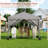 10'x10' Pop-Up Canopy Tent, Heavy Duty Oxford Fabric Commercial Gazebo with 4 Removable Sidewalls, Waterproof & UV-Resistant Instant Shelter, Stakes & Sandbags, for Parties, Trade Shows, Backyard(gray)-109236289-111044839