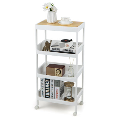 Eadoin Wood Bar Cart