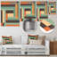 Décoration murale rétro Mid-Century graphique V - Mid-Century moderne en métal-863007603