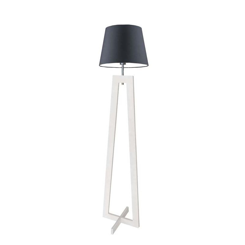 Pip 160cm Novelty Floor Lamp, White, Brown/Gold Inside