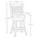Leakey Swivel Upholstered Stool with Solid Wood Frame